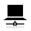 hosting, network, notebook icon