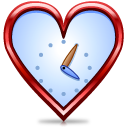 heart,time,valentine,love,history icon
