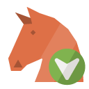 trojan,down icon