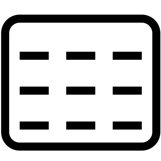 Table svg vector icon