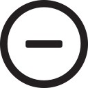 less, linecon, minus, remove, round, substract svg vector icon