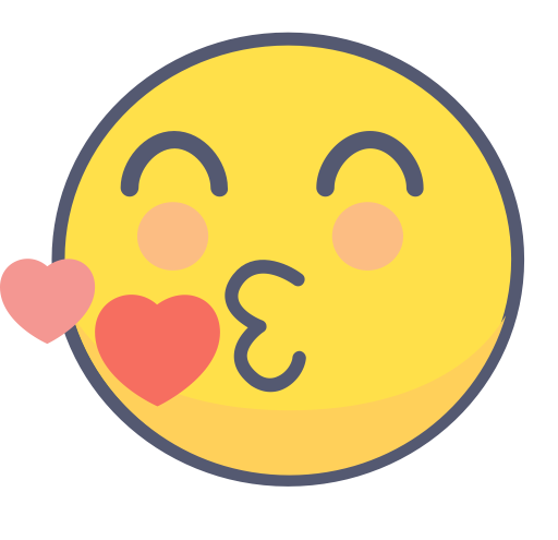 Kiss svg vector icon