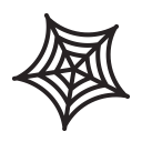 halloween, horror, scary, spider, web svg vector icon