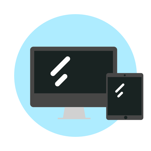 Computer svg vector icon