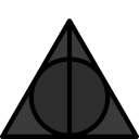 colour, deathly, hallows, harry, potter svg vector icon
