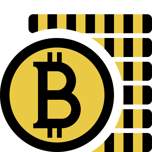 Bitcoin Over svg vector icon