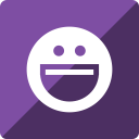 gloss, media, messenger, social, square, yahoo svg vector icon