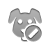 dog,cancel icon