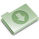 download, folder, green icon