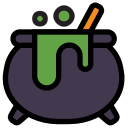 halloween, magic, poison, pot, potion, witch svg vector icon