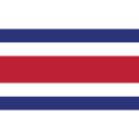 costa, ensign, flag, nation, rica svg vector icon