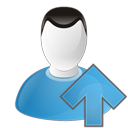 up, user icon