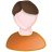 user,male,white,orange,member,profile,person,people,human,man,account icon