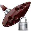 ocarina,lock,instrument,locked,security icon