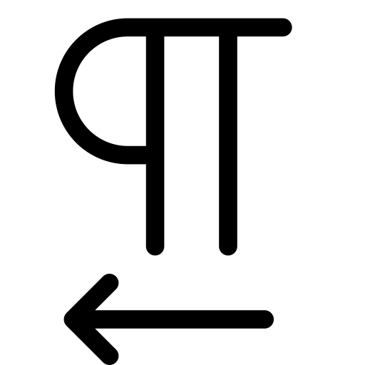 Direction Rtl svg vector icon