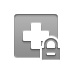 red,cross,lock icon