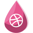 dribble svg vector icon