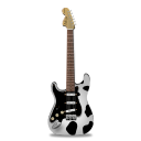 stratocaster,guitar,cow icon
