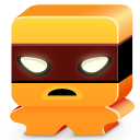monster, orange icon