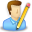 userblue,edit,write,writing icon