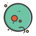 earth, jupiter, planet, univearse, venues svg vector icon