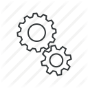 gears, optimization, options, preferences, setting, settings, system icon