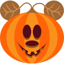 halloween, jack-o-lantern, monster, mouse, pumpkin, scary, spooky icon