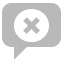 comment, delete icon