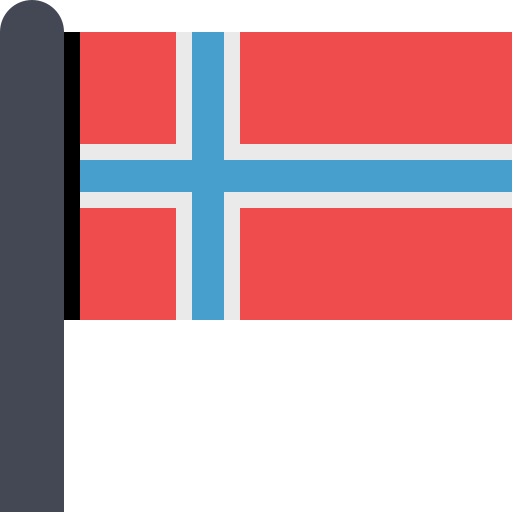 Flag Norway svg vector icon
