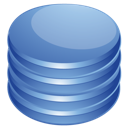 blue, database icon