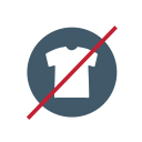 no clothing, no textiles svg vector icon