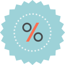 discount, ecommerce, percentage, sale, sign svg vector icon