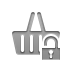 shopping,basket,lock,open icon