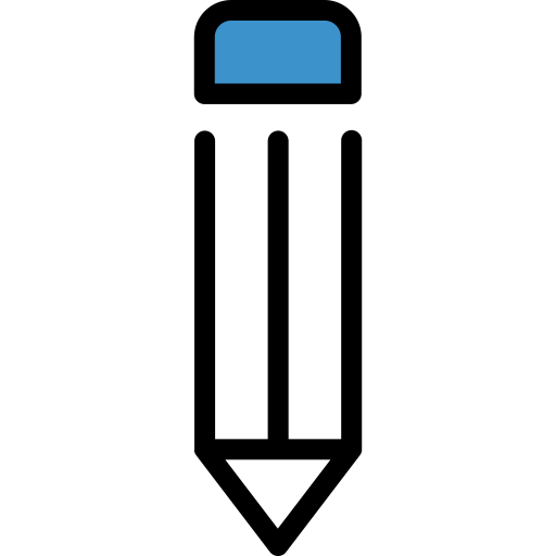Pencil svg vector icon