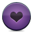 button, heart, violet icon