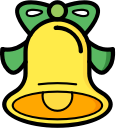 bell, christmas, father christmas, xmas svg vector icon