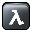 classic, death, half, lambda, life, match icon