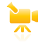 camcorder, yellow icon