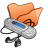folder,orange,mymusic icon