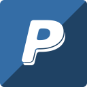 gloss, media, paypal, social, square svg vector icon