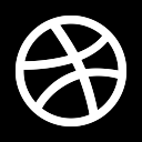 dribbble svg vector icon