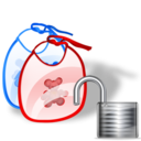 bib,unlock icon