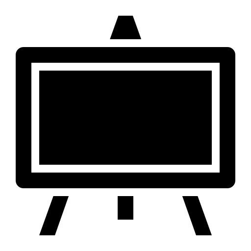 Easel svg vector icon