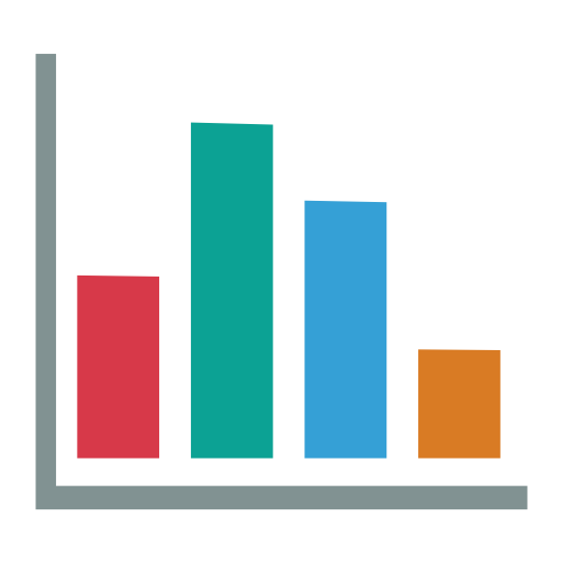 Histogram svg vector icon