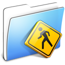 aqua, folder, public, smooth icon