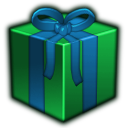 present,green,gift icon