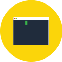 code, consol, linux, terminal svg vector icon