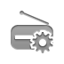 radio,gear icon