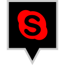 brand, logo, skype, social svg vector icon
