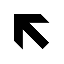 arrow,up,left,previous,back,backward,prev,ascend,rise,ascending,upload,increase icon